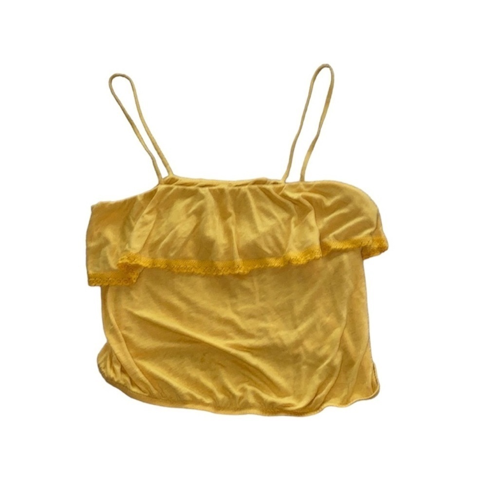 American Eagle Size M Yellow Cropped Tank